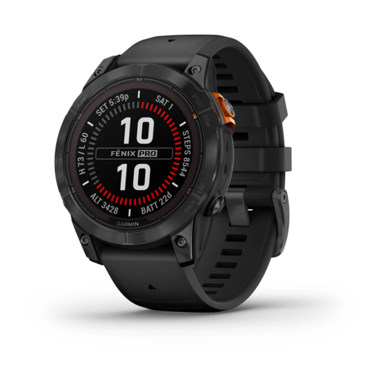 Смарт-годинник Garmin Fenix 7 Pro – Solar Edition Slate Gray with Black Band