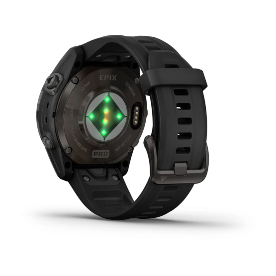 Смарт-годинник Garmin epix Pro (Gen 2) – Sapphire Edition | 42 мм Carbon Gray DLC Titanium with Black Band