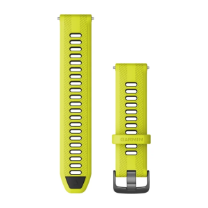 Ремінець для Garmin Forerunner 965 Black/Yellow with Slate Hardware 22mm