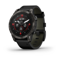 Смарт-годинник Epix Pro Gen 2 Sapphire Edition 47 мм корпус титановий сірий карбон DLC з чорним шкіряним ремінцем