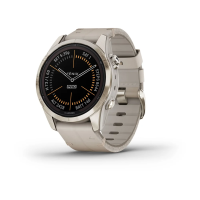 Смарт-часы Garmin Fenix 7S Pro – Sapphire Solar Edition Soft Gold with Limestone Leather Band