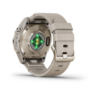 Смарт-часы Garmin Fenix 7S Pro – Sapphire Solar Edition Soft Gold with Limestone Leather Band