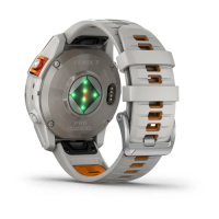 Смарт-годинник Fenix 7 Pro Sapphire Solar Edition корпус титановий з силіконовим ремінцем сірого та помаранчевого кольору