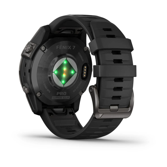 Смарт-годинник Garmin Fenix 7 Pro – Sapphire Solar Edition Carbon Gray DLC Titanium with Black Band Смарт-годинник Garmin Fenix 7 Pro – Sapphire Solar Edition Carbon Gray DLC Titanium with Black Band