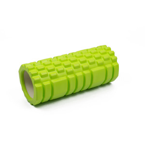 Масажний ролик EasyFit Grid Roller EF11 33 см  зелений  ролер  валик  циліндр 