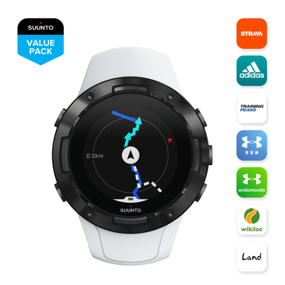 Годинник SUUNTO 5 G1 WHITE BLACK KAV