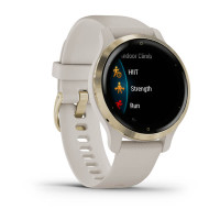 Garmin Venu 2S Light Gold Bezel with Light Sand Case and Silicone Band