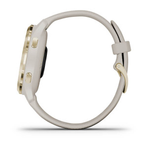 Garmin Venu 2S Light Gold Bezel with Light Sand Case and Silicone Band
