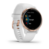 Garmin Venu 2S Rose Gold Bezel with White Case and Silicone Band