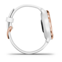 Garmin Venu 2S Rose Gold Bezel with White Case and Silicone Band