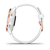 Garmin Venu 2S Rose Gold Bezel with White Case and Silicone Band