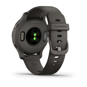 Garmin Venu 2S Slate Bezel with Graphite Case and Silicone Band