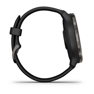 Garmin Venu 2 Slate Bezel with Black Case and Silicone Band