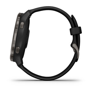 Garmin Venu 2 Slate Bezel with Black Case and Silicone Band