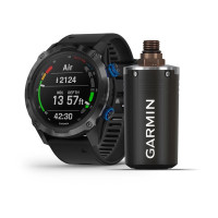 Часы для дайвинга Garmin Descent Mk2i/Descent T1 Bundle Titanium carbon gray DLC with black silicone band