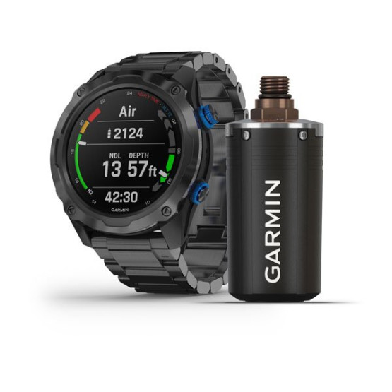 Годинник для дайвінгу Garmin Descent Mk2i / Descent T1 Bundle Titanium carbon gray DLC with DLC titanium band