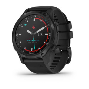 Годинник для дайвінгу Garmin Descent Mk2S Carbon Gray DLC with Black Silicone Band