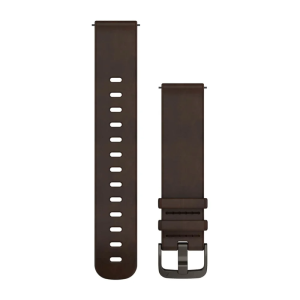 Ремінець Garmin Venu 2 Plus, 20mm Band, Leather, Dark Brown+Slate