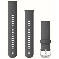 Ремінець Garmin vivoactive 4, 22mm Band, Shadow Gray/Silver Band