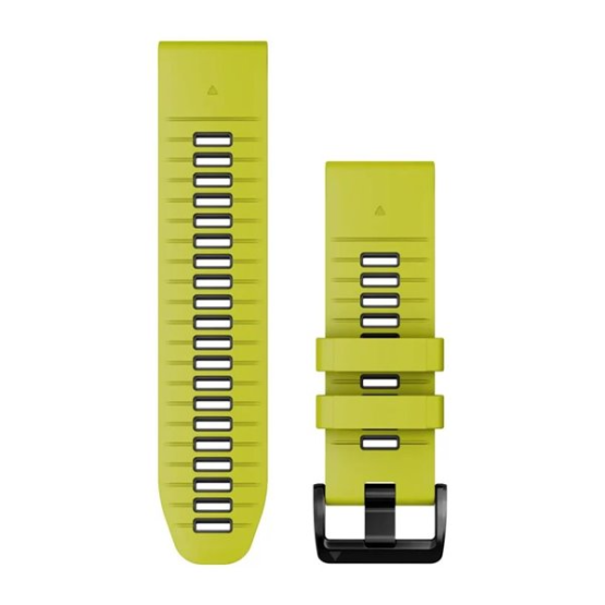 Ремінець Garmin epixPRO (g2),26mm QuickFit Lime/Grpht Silicon Bnd