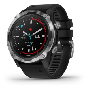 Годинник для дайвінга Garmin Descent Mk2 Stainless Steel with Black Band