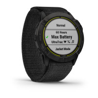 Годинник Garmin Enduro Garmin Carbon Gray DLC Titanium with Black UltraFit Nylon Strap