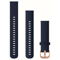 Ремешок Garmin vivomove3S, 18mm, Silicone, Rose Gold, Navy Band