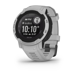 Смарт-годинник Garmin Instinct 2 Solar з сірим силіконовим ремінцем
