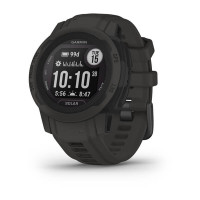 Смарт-годинник Garmin Instinct 2S Solar з силіконовим ремінцем кольору графіт