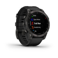 Garmin Epix 2 Sapphire - Black/Carbon Gray DLC Titanium with silicone band