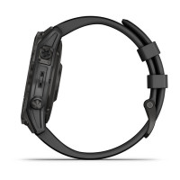 Garmin Fenix 7 Sapphire Solar Carbon Gray DLC Titanium with Black Band