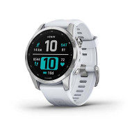 Garmin Fenix 7S Silver with Whitestone Band