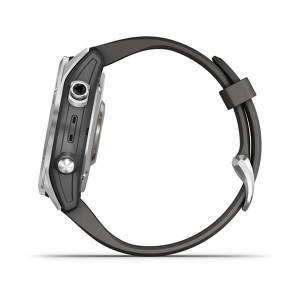 Garmin Fenix 7S Silver with Graphite Band