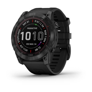 Garmin Fenix 7X Sapphire Solar Black DLC Titanium with Black Band