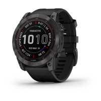 Garmin Fenix 7X Sapphire Solar Carbon Gray DLC Titanium with Black Band
