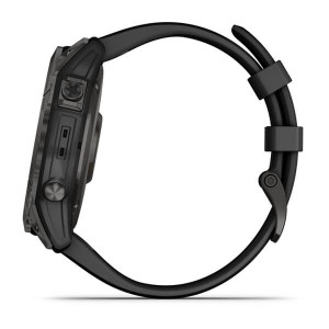Garmin Fenix 7X Sapphire Solar Carbon Gray DLC Titanium with Black Band