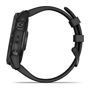 Garmin Fenix 7X Sapphire Solar Black DLC Titanium with Black Band