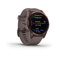 Garmin Fenix 7S Sapphire Solar Dark Bronze Titanium with Shale Gray Band