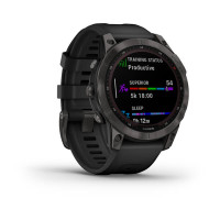 Garmin Fenix 7 Sapphire Solar Black DLC Titanium with Black Band