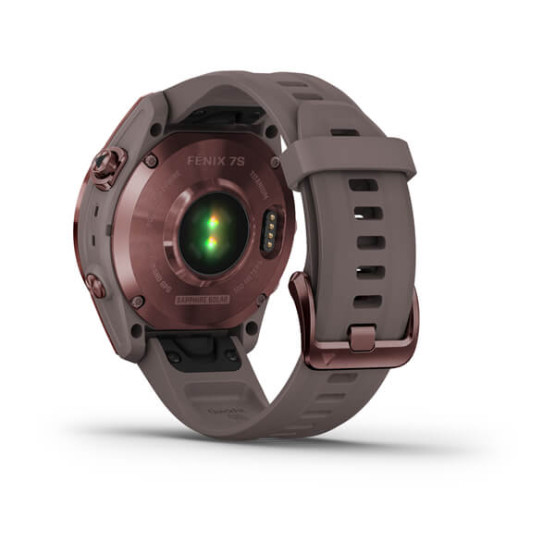 Garmin Fenix 7S Sapphire Solar Dark Bronze Titanium with Shale Gray Band Garmin Fenix 7S Sapphire Solar Dark Bronze Titanium with Shale Gray Band