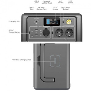 Зарядна станція Bluetti PowerOak EB70 716Wh/1000W