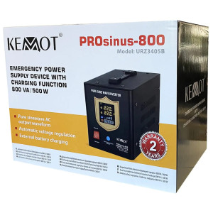 Джерело безперебійного живлення KEMOT PROsinus-800 12V 230V 800VA/500W