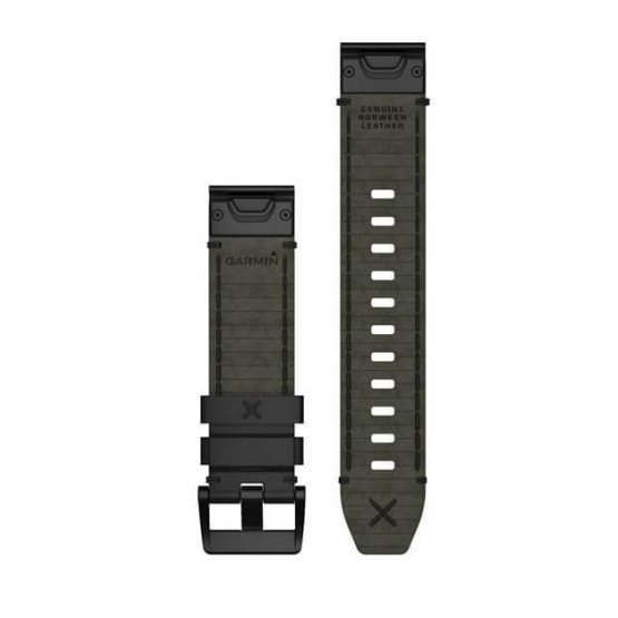 Ремінець для Garmin MARQ Black Leather Strap