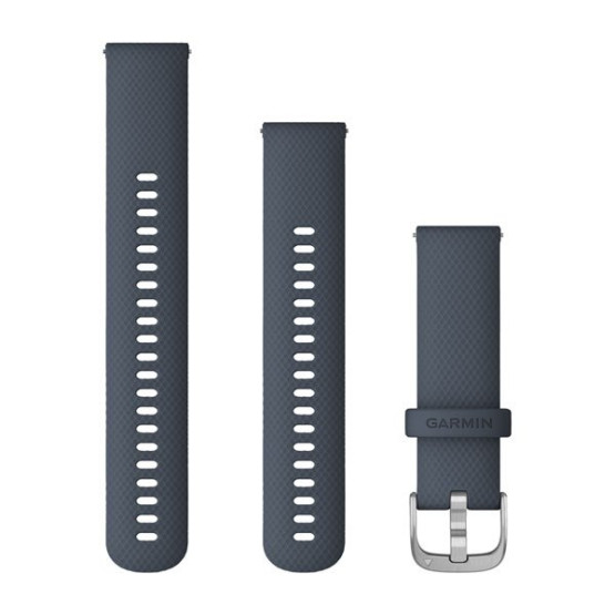 Ремінець для  vivoactive 4 Large Shadow Gray with Silver Hardware