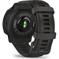 Смарт-годинник Garmin Instinct Crossover Solar з силіконовим ремінцем кольору графіт
