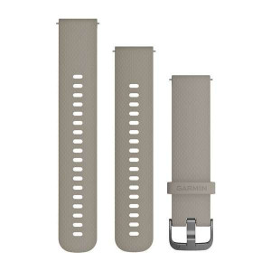 Ремінець для  Vivoactive 3 Sandstone Silicone Band with Slate Hardware