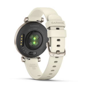 Смарт-годинник Garmin Lily 2 кремове золото з силіконовим ремінцем кольору кокос
