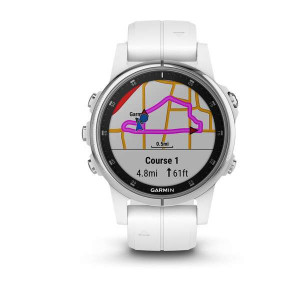Garmin Fenix 5S Plus Sapphire, White with Carrera White Band
