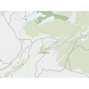 Топографічна карта з детальними стежками від для  OpenStreetMap