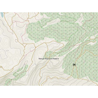 Топографічна карта з детальними стежками від для  OpenStreetMap